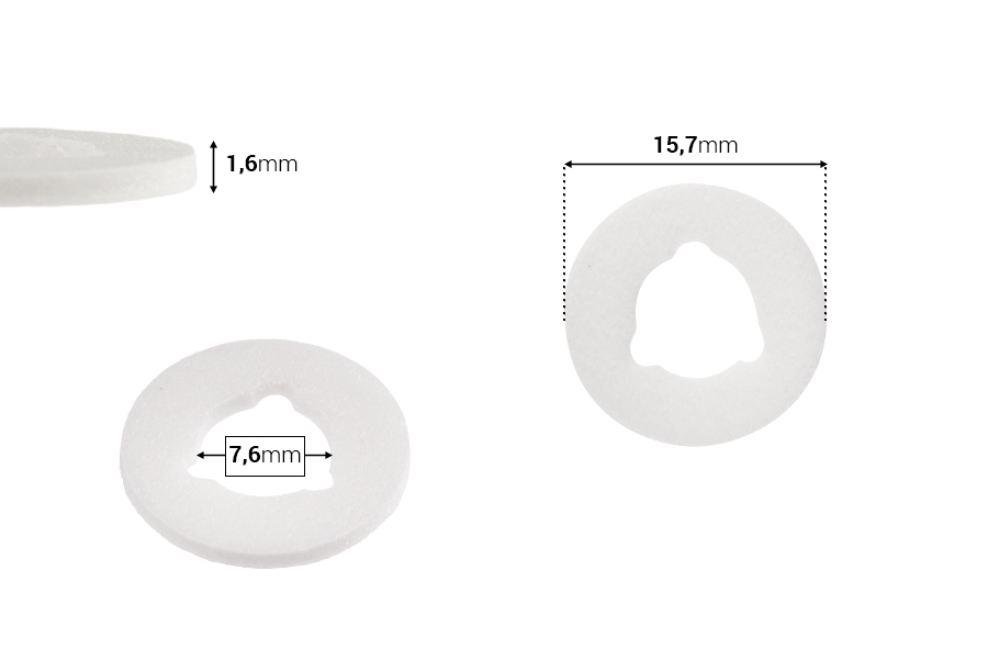 Penasta zaptivka debljine 1,6mm za sprej PP18 - 50 kom-dimenzije_slike