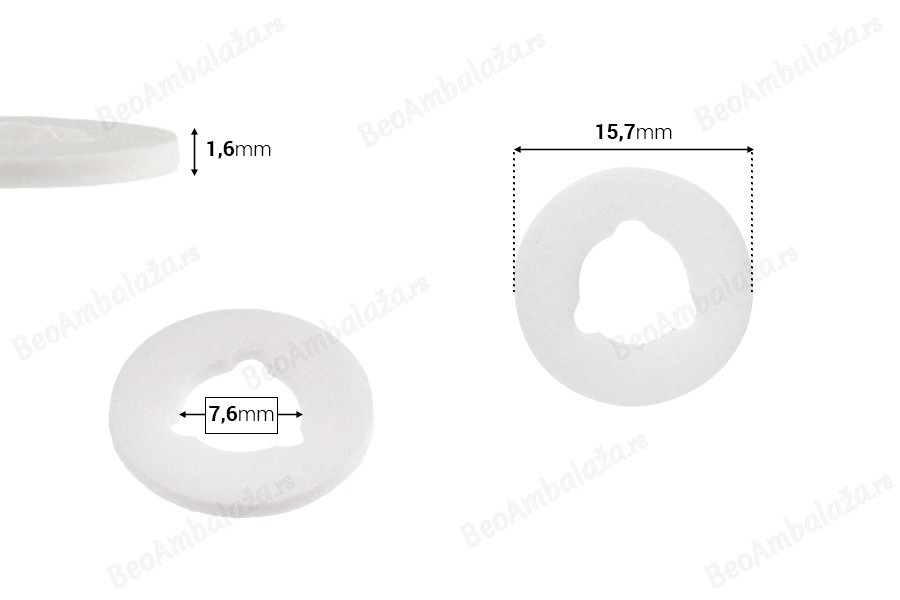 Penasta zaptivka debljine 1,6mm za sprej PP18 - 50 kom-dimenzije_slike
