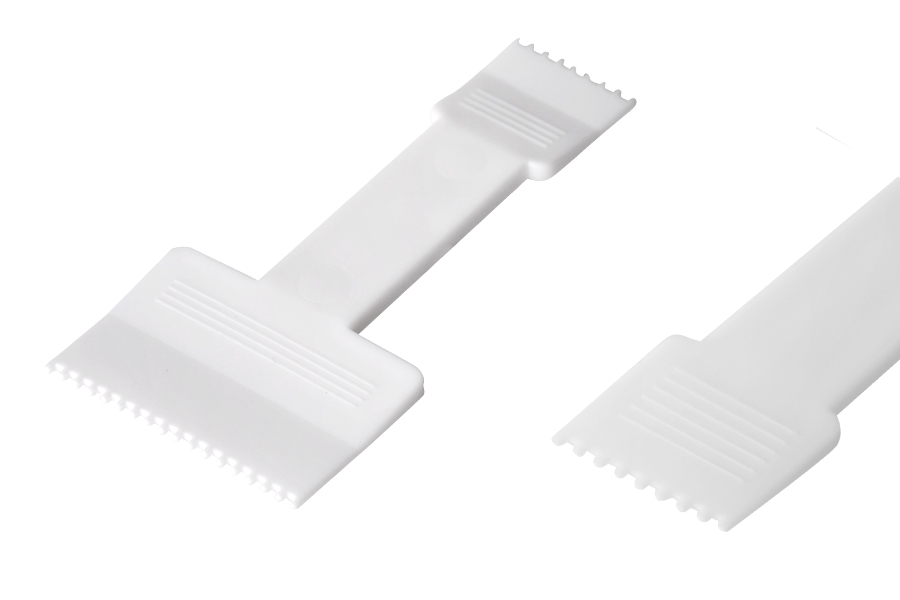 Plastična bela spatula za kremu 71 mm - 24 kom Plastična bela spatula za kremu 71 mm - 24 kom