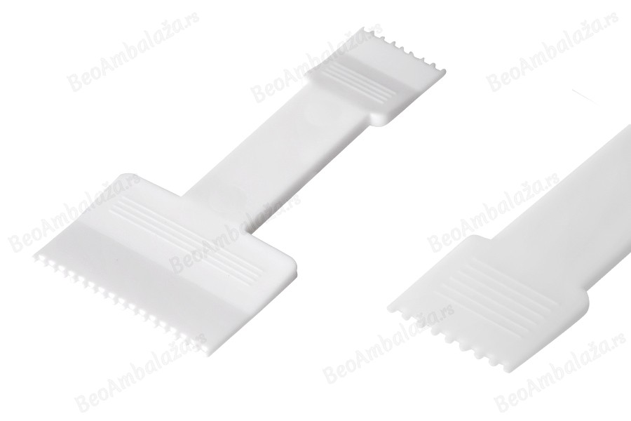 Plastična bela spatula za kremu 71 mm - 24 kom-slika_proizvoda