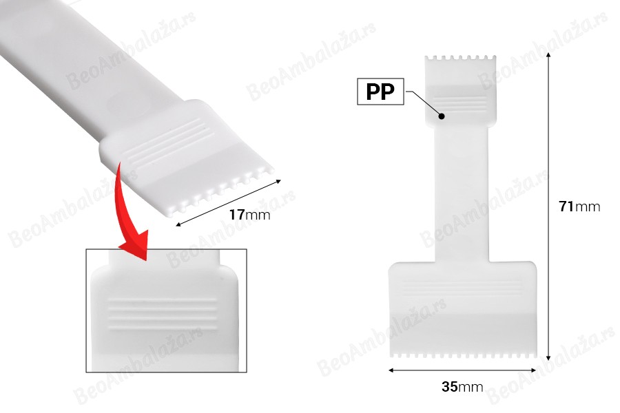 Plastična bela spatula za kremu 71 mm - 24 kom-dimenzije_slike
