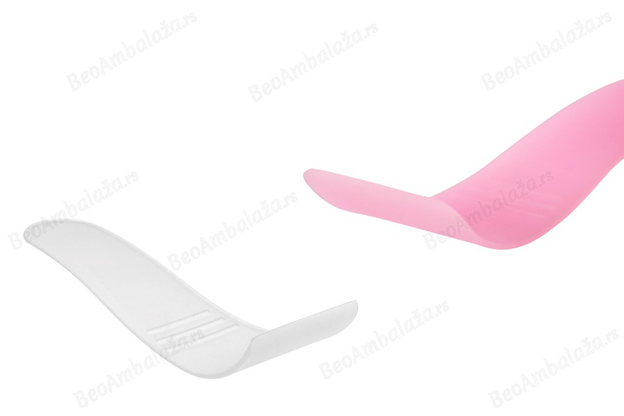 Plastična spatula 93 mm, providna ili roze boje - 12 kom-slika_proizvoda