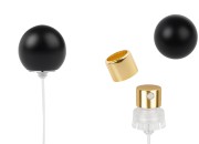 Sprej sa crnim mat okruglim (velikim) poklopcem za parfemske bočice sa sigurnosnim Crimp zatvaranjem od 15 mm-slika_proizvoda