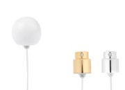 Sprej sa belim mat okruglim (malim) poklopcem za parfemske bočice sa sigurnosnim Crimp zatvaranjem od 15 mm-slika_proizvoda