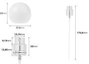 Set - aluminijumski sprej i beli okrugli zatvarač (veliki) za bočice sa grlom 15/400-dimenzije_slike