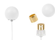 Sprej sa belim mat okruglim (velikim) poklopcem za parfemske bočice sa sigurnosnim Crimp zatvaranjem od 15 mm-slika_proizvoda