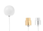 Sprej sa belim mat okruglim (velikim) poklopcem za parfemske bočice sa sigurnosnim Crimp zatvaranjem od 15 mm-slika_proizvoda