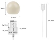 Set - aluminijumski sprej i bež okrugli zatvarač (mali) za bočice sa grlom 15/400-dimenzije_slike