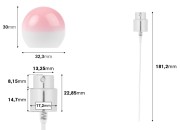 Set - aluminijumski sprej i roze okrugli zatvarač (mali) za bočice sa grlom 15/400-dimenzije_slike