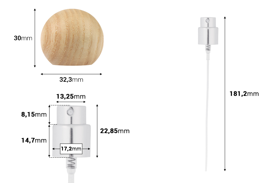 Set - aluminijumski sprej i zeleni okrugli zatvarač (mali) za bočice sa grlom 15/400-dimenzije_slike