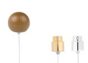 Sprej sa tamnim drvenim okruglim (malim) poklopcem za parfemske bočice sa sigurnosnim Crimp zatvaranjem od 15 mm-slika_proizvoda