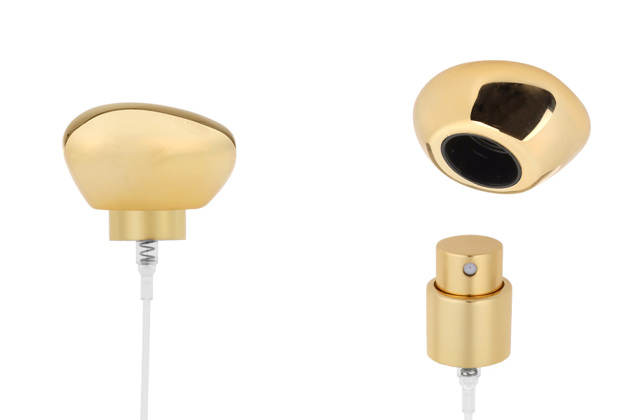 Set - aluminijumski sprej sa luksuznim zlatnim poklopcem za bočice sa grlom 15/400-slika_proizvoda