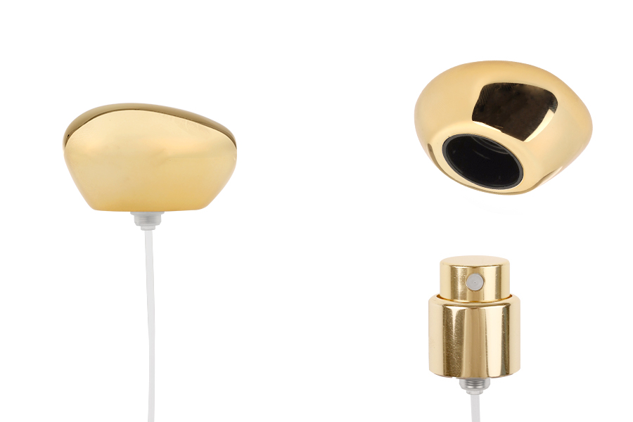 Sprej sa luksuznim zlatnim poklopcem za parfemske bočice sa sigurnosnim Crimp zatvaranjem od 15 mm-slika_proizvoda