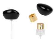 Sprej sa luksuznim crnim poklopcem za parfemske bočice sa sigurnosnim Crimp zatvaranjem od 15 mm-slika_proizvoda