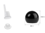 Plastični zatvarač sa čepom i regulatorom protoka za bočice za etarska ulja PP18 - 50 kom-dimenzije_slike