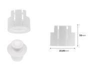 Plastični sigurnosni zatvarač za doziranje za bočice sa grlom od 20 mm - 50 kom-dimenzije_slike