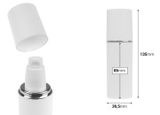 Bela MAT bočica od 50mL sa srebrnom ili zlatnom linijom, sa pumpicom za kreme i belim MAT zatvaračem Bela MAT bočica od 50mL sa srebrnom ili zlatnom linijom, sa pumpicom za kreme i belim MAT zatvaračem-dimenzije_slike