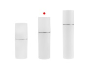 Bela MAT bočica od 50mL sa srebrnom ili zlatnom linijom, sa pumpicom za kreme i belim MAT zatvaračem Bela MAT bočica od 50mL sa srebrnom ili zlatnom linijom, sa pumpicom za kreme i belim MAT zatvaračem-grupa_slika