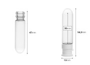 Staklena bočica 3mL sa plastičnim zatvaračem - 25 kom-dimenzije_slike