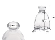Staklena flašica 100mL bez zatvarača-dimenzije_slike