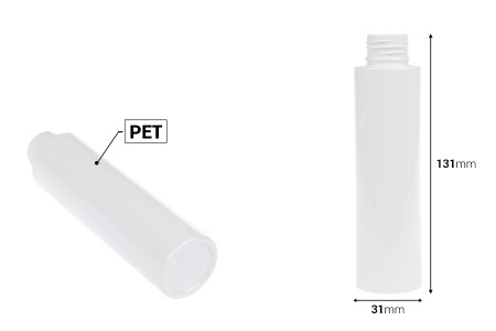 PET providna ili bela flašica 100mL (PP24), bez zatvarača - 12 kom-dimenzije_slike