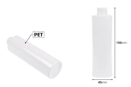 PET providna ili bela flašica 200mL (PP24), bez zatvarača - 12 kom-dimenzije_slike