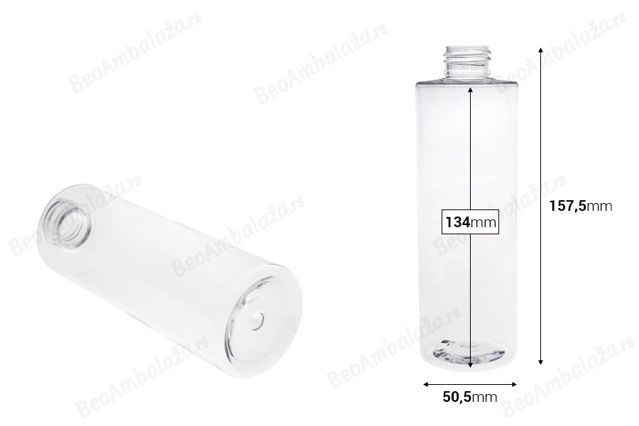 Providna PET flaša 250mL (PP24)-dimenzije_slike