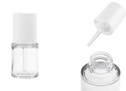 Plastična (PETG) bočica 20mL sa belom pipetom sa dugmetom (providna)-slika_proizvoda