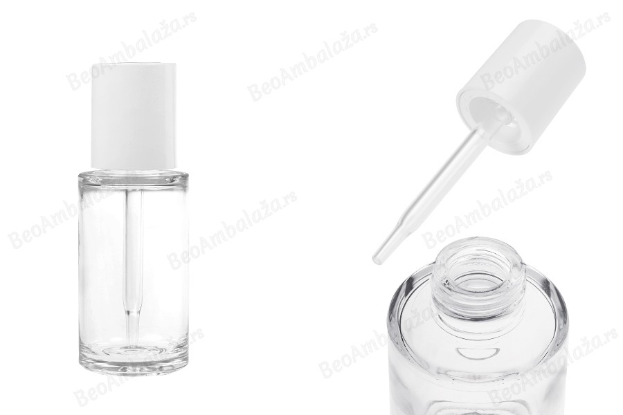 Plastična (PETG) bočica 50mL sa belom pipetom sa dugmetom (providna)-slika_proizvoda