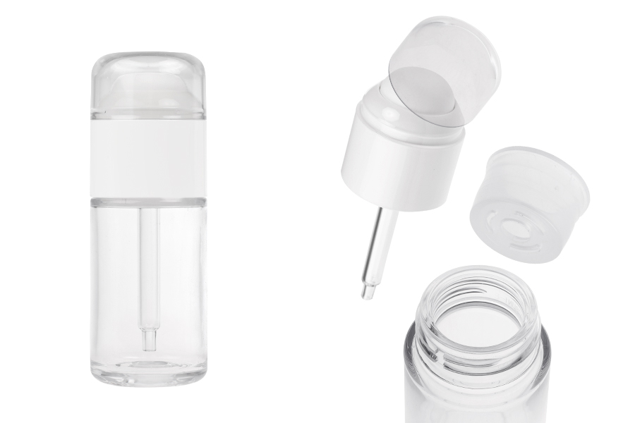 Plastična (PETG) bočica u providnoj boji od 30 mL sa pipetom i providnim poklopcem-slika_proizvoda