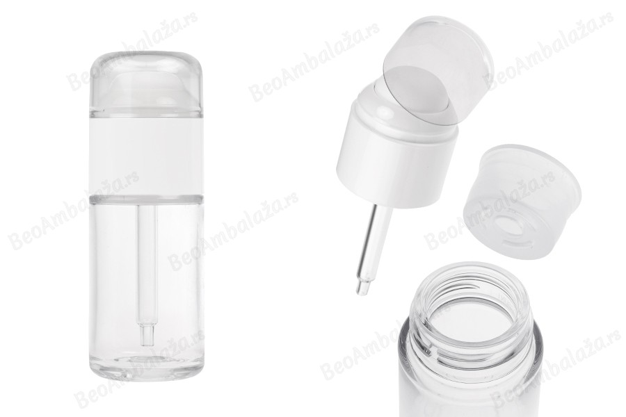 Plastična (PETG) bočica u providnoj boji od 30 mL sa pipetom i providnim poklopcem-slika_proizvoda