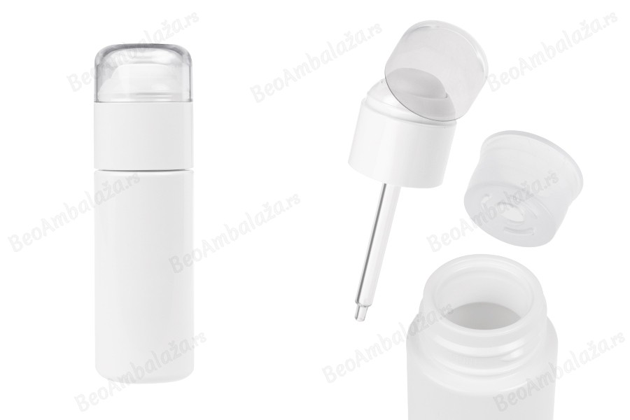 Plastična (PETG) bočica u providnoj boji od 50 mL sa pipetom i providnim poklopcem-slika_proizvoda