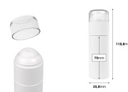 Plastična (PETG) bočica u providnoj boji od 50 mL sa pipetom i providnim poklopcem-dimenzije_slike