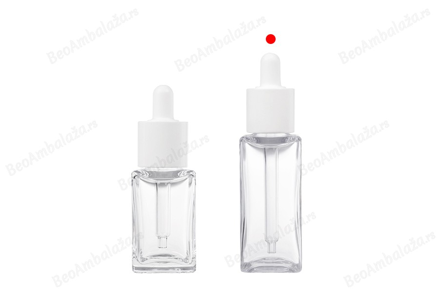 Plastična (PETG) četvrtasta providna bočica od 50mL sa belom pipetom-grupa_slika