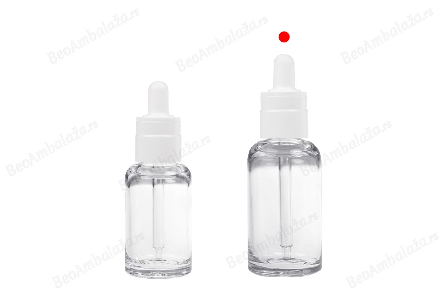 Providna plastična (PETG) bočica cilindričnog oblika od 50 mL sa belom pipetom-grupa_slika