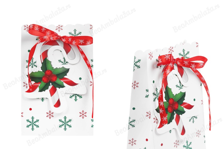 Božićne papirne poklon kese 120x70x185 mm - 20 kom-slika_proizvoda