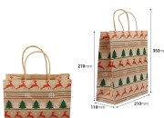 Božićne papirne poklon kese dimenzija 210x110x270 mm sa ručkom - 12 kom-dimenzije_slike