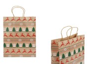 Božićne papirne poklon kese dimenzija 260x120x320 mm sa ručkom - 12 kom-slika_proizvoda