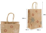 Božićne papirne poklon kese dimenzija 150x75x210 mm, sa ručkom - 12 kom-dimenzije_slike