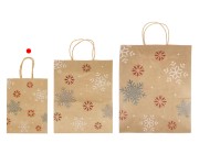 Božićne papirne poklon kese dimenzija 150x75x210 mm, sa ručkom - 12 kom-grupa_slika