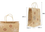 Božićne papirne poklon kese dimenzija 210x110x270 mm, sa ručkom - 12 kom-dimenzije_slike