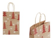 Božićne papirne poklon kese dimenzija 150x75x210 mm, sa ručkom - 12 kom-slika_proizvoda