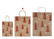 Božićne papirne poklon kese dimenzija 210x110x270 mm, sa ručkom - 12 kom-grupa_slika