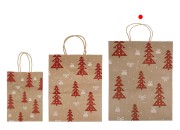 Božićne papirne poklon kese dimenzija 260x120x320 mm, sa ručkom - 12 kom-grupa_slika