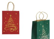 Božićne papirne poklon kese dimenzija 150x75x210 mm sa trakom - 24 kom-slika_proizvoda
