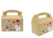 Božićna papirna poklon kutija 160x90x90 mm sa ručkom - 24 kom-slika_proizvoda