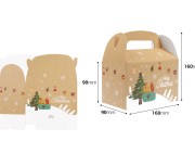 Božićna papirna poklon kutija dimenzija 160x90x90 mm sa ručkom - 24 kom-dimenzije_slike