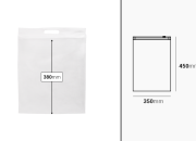 Plastična PE kesa 350x450mm sa patent zatvaračem - 20 kom-dimenzije_slike