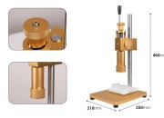 Ručna mašina za zatvaranje Crimp bočica za parfeme 15mm (koristi se u kombinaciji sa alatom šifre: 20-2242 i 19-1910) Ručna mašina za zatvaranje Crimp bočica za parfeme 15mm (koristi se u kombinaciji sa alatom šifre: 20-2242 i 19-1910)-dimenzije_slike
