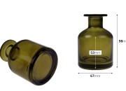 Staklena flašica 150 mL, peskirana ili maslinasto zelene boje